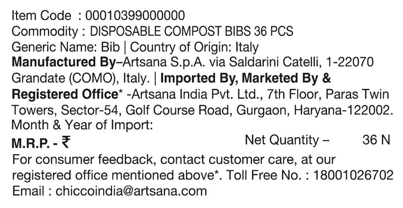 Disposable Compost Bibs (36 Pcs) image number null